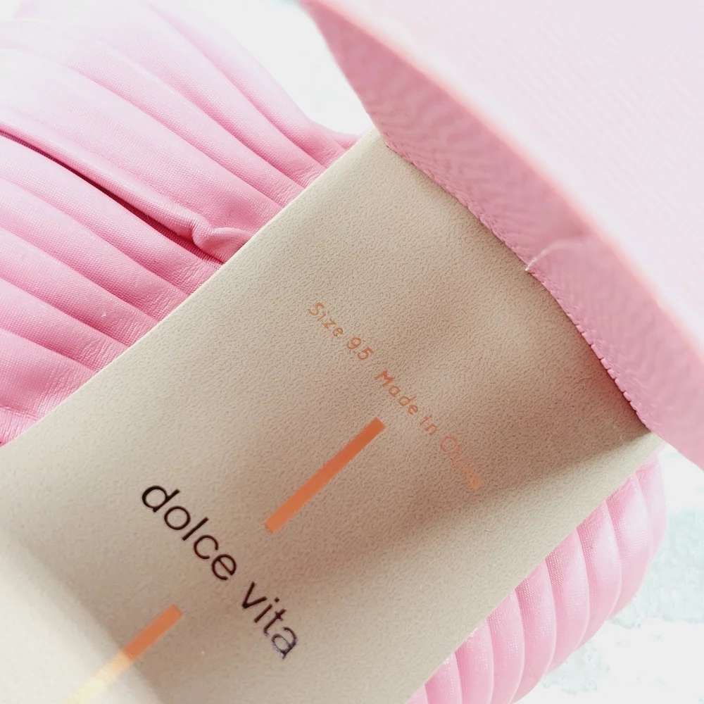 NEW Dolce Vita Women's Emeley Pink Slip-On Double Band Dress Sandals W200 - Picture 10 of 12